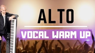 ALTO Vocal Warm Up  Low Female Vocal Range [upl. by Winer]