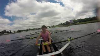 National School Regatta 2017 J15 Eights SemiFinal GoPro View [upl. by Eninej973]