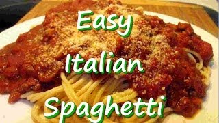 How to Make Easy Homemade Italian Spaghetti Recipe [upl. by Einahteb]