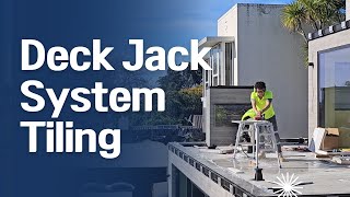 Professional Deck Jack System Tiling [upl. by Enelehcim]