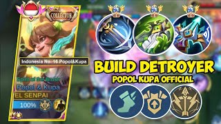 BUILD DESTROYER 😱⁉️ TRY THIS BUILD  BEST BUILD POPOL AND KUPA 2023  TUTORIAL POPOL AND KUPA 2023 [upl. by Shiverick]