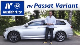 2016 Volkswagen VW Passat Variant 4MOTION  Fahrbericht der Probefahrt Test Review [upl. by Solracsiul]