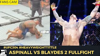 Fans Cam Aspinall Knockout Blaydes full fight ufc304 [upl. by Oriane]