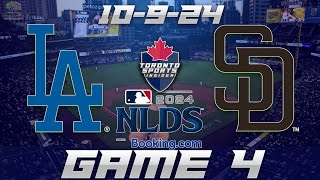 10924 Los Angeles Dodgers vs San Diego Padres NLDS Game 4 Game Audio  MLB Playoff Cast amp Chat [upl. by Naehgem]