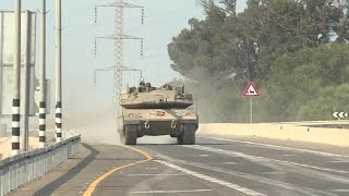 Israeli tanks deploy near Gaza border  AFP [upl. by Notrom]