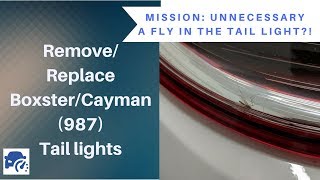 RemoveReplace tail light in BoxsterCayman 987 in under 5 minutes [upl. by Arza]