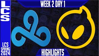 C9 vs DIG Highlights  LCS Spring 2024 Week 2 Day 1  Cloud9 vs Dignitas [upl. by Button]