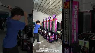 The King Of Hammer Indoor Strength Sports Game Machine Adult Arcade Play Hammer Game Machine [upl. by Nihs]