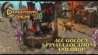 Drakensang Online  All Golden Pinata Locations and Drop Drakensang Dso [upl. by Garber]