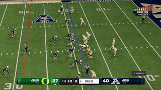 Oregon vs Akron Game 14 College Football Playoff 2045 [upl. by Aoht]