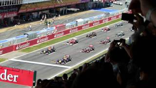 Formula 1 Spanish GP 2011 Start [upl. by Yelsnit]