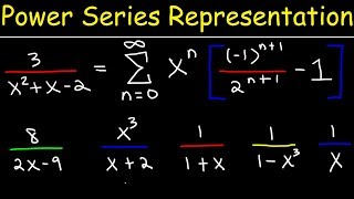 Power Series  Representation of Functions  Calculus 2 [upl. by Macswan]