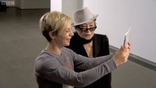 Yoko Ono at Serpentine Gallery London with Miranda Sawyer on BBC TVs The Culture Show [upl. by Tearle]