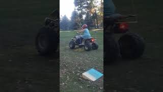 wildfire wf110q atv self converted gy6 125cc build done [upl. by Wynn]