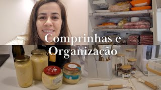 Organizando as carnes e Comprinhas pra casa  Meu Domingo [upl. by Nierman760]