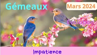 Gémeaux mars 2024  impatience [upl. by Eerihs]