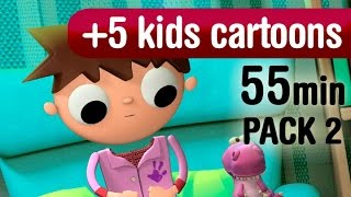 1 hour Cartoon videos for kids 59 years old  Pack 2 [upl. by Wilkinson]