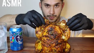 ASMR WHOLE ROTISSERIE CHICKEN  SPICY FIRE SAUCE AND PERINAISE  MUKBANG REAL EATING SOUNDS [upl. by Wheeler]