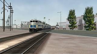 MSTSOpen Rails Metrolink 851 Passes Los Nietos Circa 2008 [upl. by Yrtua]