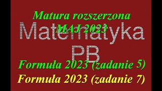 Matura rozszerzona maj 2023 zadanie 5 formuła 2023 Dowody w geometrii [upl. by Gervais]