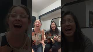 Miracle worker shorts worship shortvideo music acoustic twins twinsisters cover song short [upl. by Ymmor]