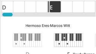 Hermoso EresMarcos WittAcordes Piano [upl. by Araz707]