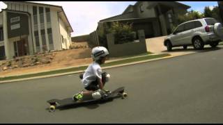 6 year old downhill skateboarder [upl. by Doownelg315]