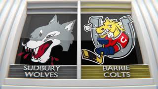 Game 17 Highlights Sudbury Wolves at Barrie Colts [upl. by Naved]