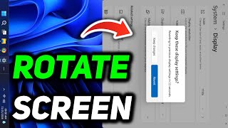 How to Rotate Screen on Windows 11  Rotate Computer Screen Windows 11 [upl. by Elletsirhc]