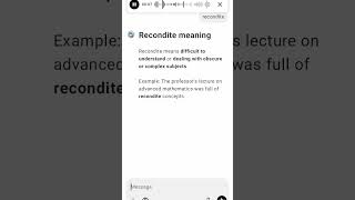 Recondite meaning [upl. by Naig684]