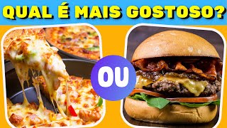 O que você prefere  What do you prefer  PIZZA ou HAMBURGER [upl. by Cyrus]