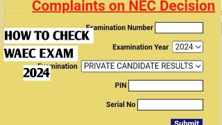 HOW TO CHECK WAEC RESULT 2024 WATCH OUT [upl. by Pillihpnhoj]