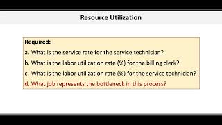 Operations amp Supply Chain Management Resource Utilization II [upl. by Bradan]