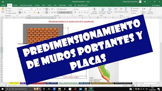 Predimensionamiento de MUROS PORTANTES y PLACAS  2023 [upl. by Nico666]