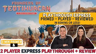 Founders of Teotihuacan Board Game Playthrough and Review [upl. by Edgard]