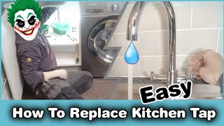 How To Replace Kitchen Tap  Water Hammer Fix [upl. by Adnawat]