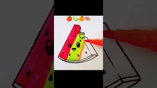 🍎🍋‍🟩🍊🍉 satisfying creativity mix art  viral  ytshorts  shortfeed  YouTube  short [upl. by Hibbs]