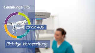 Anwendervideo BelastungsEKGrichtige Vorbereitung cardio 400 [upl. by Haorbed]