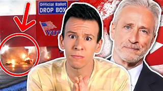 Jon Stewart Defends Tony Hinchcliffe Ballot Box Fires in 3 States amp The Truth About Ronald Greene [upl. by Kesley531]