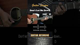 Don’t Let Me Down  The Beatles  EASY Guitar Lessons  Chords  Guitar Tutorial [upl. by Yajeet]