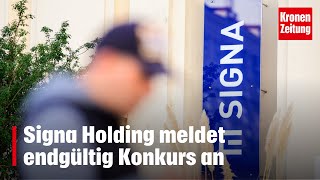 Signa Holding meldet endgültig Konkurs an  kronetv NEWS [upl. by Ahsian]