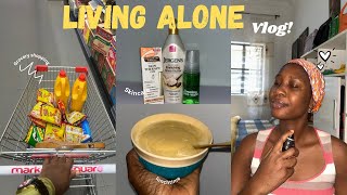 Living alone A realistic grocery shopping vlog  wfh job  days in the life of a Nigerian girl [upl. by Loar]