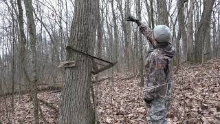 20 Post season scouting open timber on state land in Michigan with poor stand locations and rubs [upl. by Giza]