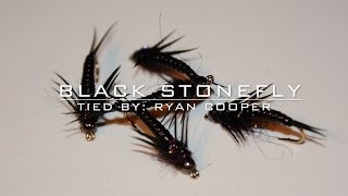 Fly Tying Black Stonefly [upl. by Korney]