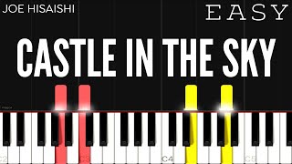 Joe Hisaishi  Laputa  Castle In The Sky Theme  EASY Piano Tutorial [upl. by Sianna]