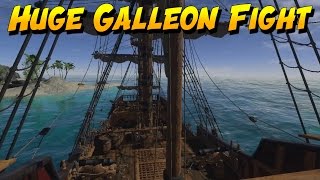 HUGE PIRATE GALLEON BATTLES BlackWake Gameplay [upl. by Sarson]