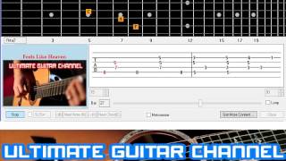 Guitar Solo Tab Feels Like Heaven Fiction Factory [upl. by Marciano180]