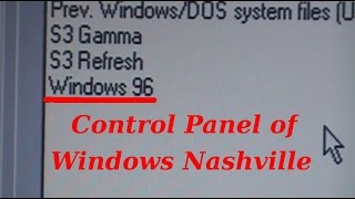 Installation of the Windows Nashville 410999 quotWindows 96 quot [upl. by Llenram]