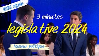 3 minutes de débat législative 2024 mdr humour [upl. by Ceciley]