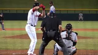 Bobby Dalbec Boston Red Sox INF Prospect 2018 Arizona Fall League [upl. by Oenire]